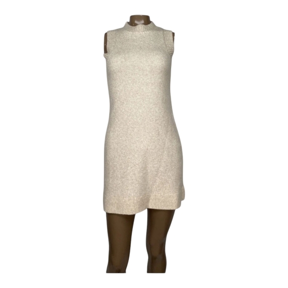 DH new York Rosa Knit Marled Wool-Blend Dress Size Small (4-6) Color Oat beige - Picture 2 of 12